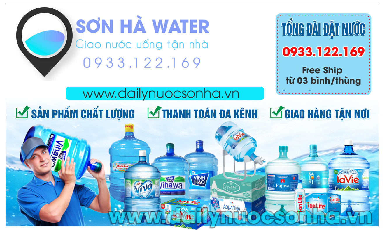 Đại lý giao nước uống quận Bình Thạnh gần đây - Sơn Hà Water