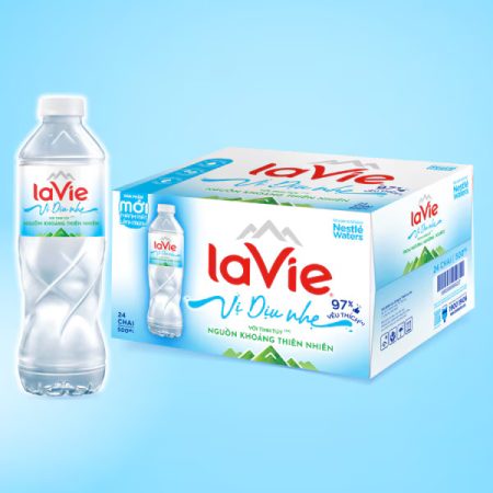 thùng nước Lavie vị dịu nhẹ 500ml